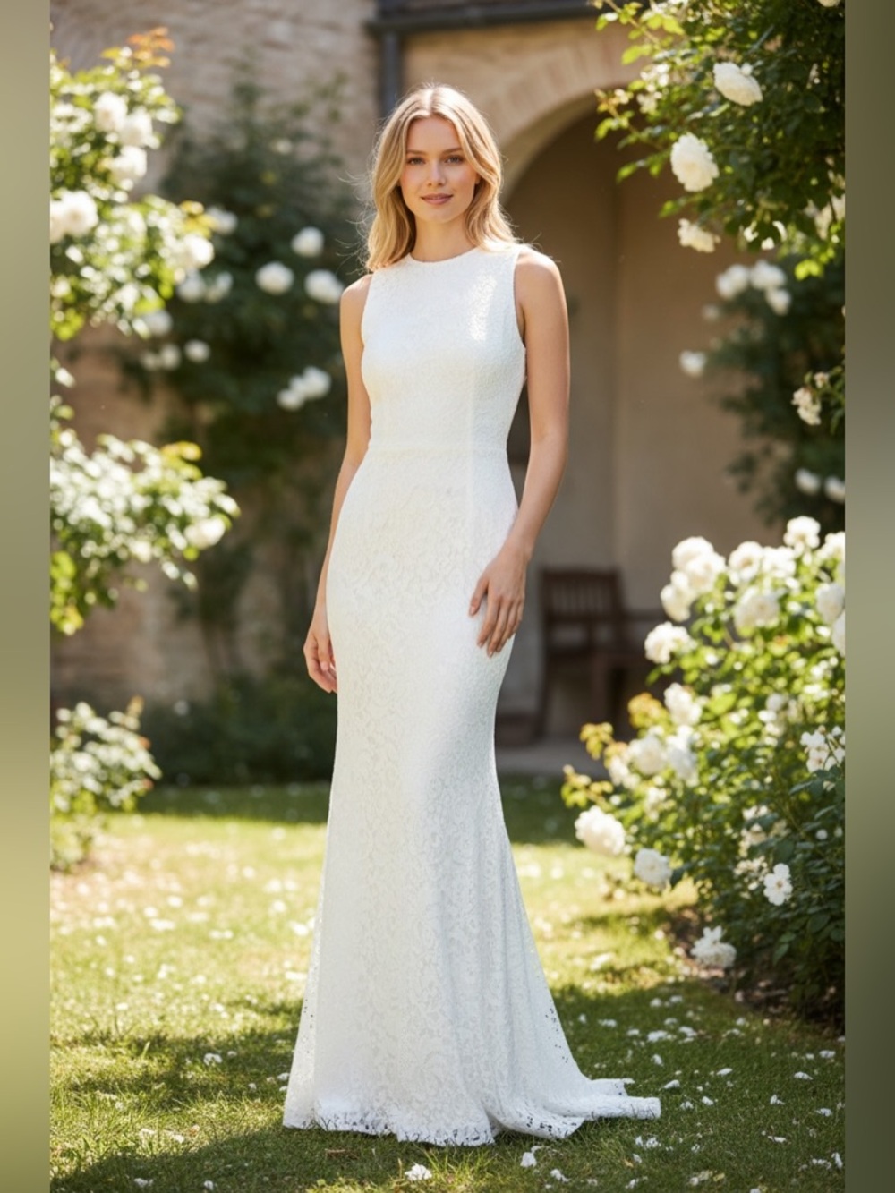 Rebecca Vallance New Mae Lace Wedding Gown In Ivory Size US 6